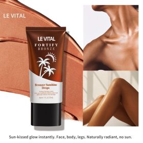Bronzing Self-Tanner Lotion, Quick-Dry, Long-Lasting, Sunless Tanning For All Light Beige Tones, Vegan & Paraben-Free (Option: Bronzing SelfTanner Lotion)