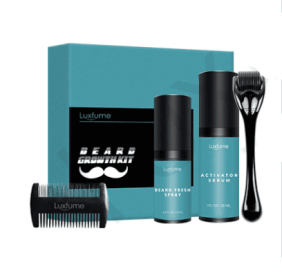 Beard Growth Liquid Beard Care Set | Improve Beard Thickness & Grooming (Option: New packaging)